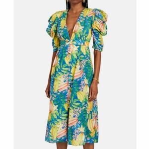 Farm Rio Star Fruits Midi Dress Size: M